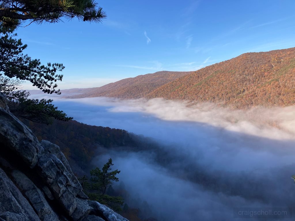 Fog in the valley.