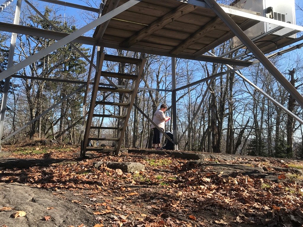 Relaxing at summit