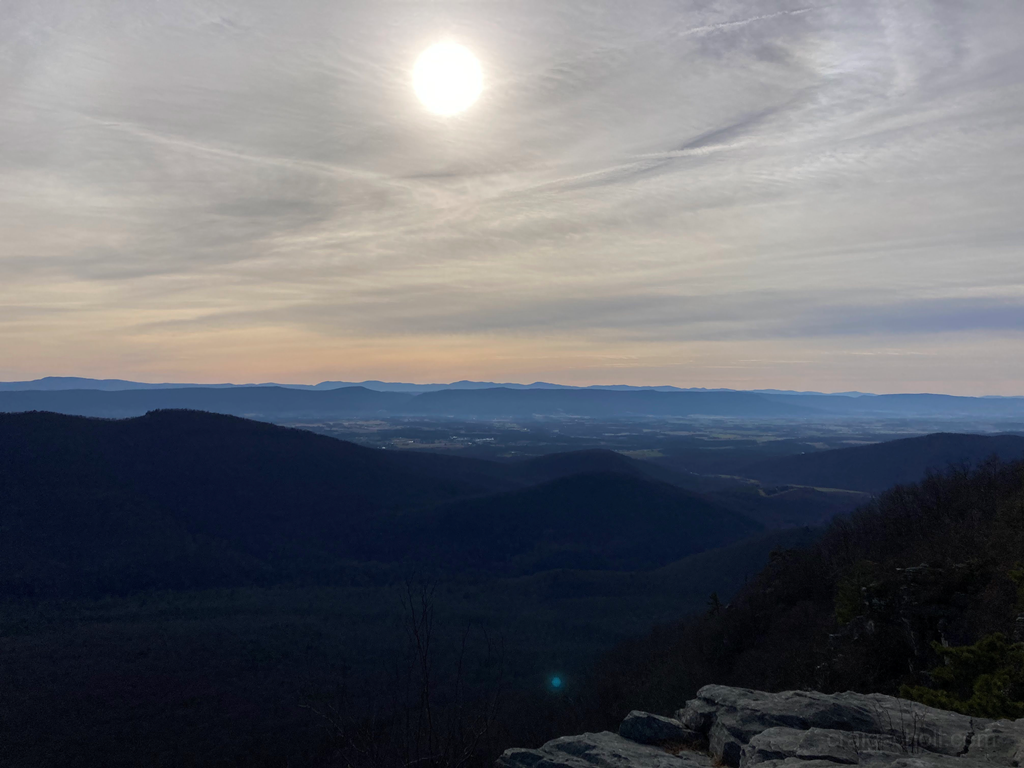 Views east from Big Schloss mountain